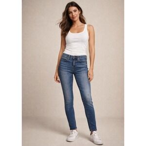 Madewell Women's Denim Jeans, Size 25, Cotton Blend, 8" Skinny Fit